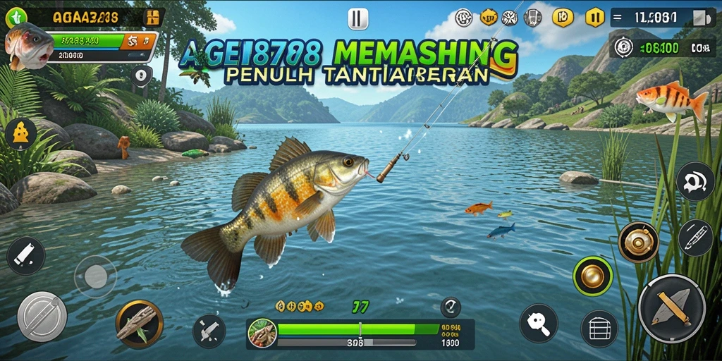 Tampilan gameplay AGEN878 menunjukkan pengalaman memancing yang mendebarkan.