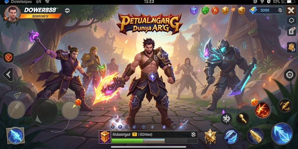 Menampilkan aksi thrilling dari gameplay DOWER88 yang penuh petualangan.
