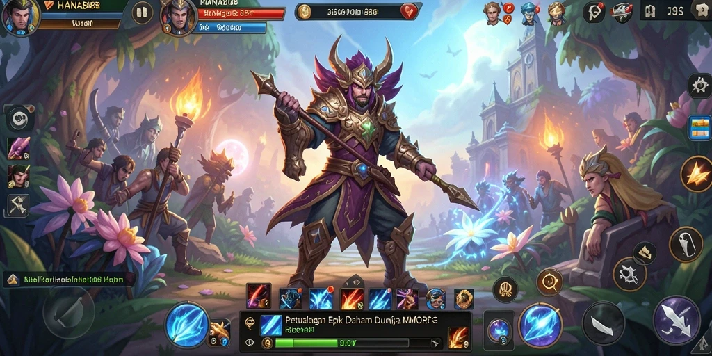 Screenshot gameplay <strong>HANABI88</strong> menunjukkan petualangan seru di dunia MMORPG.