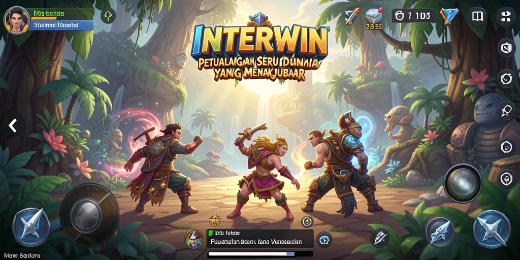 Screenshot INTERWIN menampilkan gameplay petualangan yang mendebarkan.