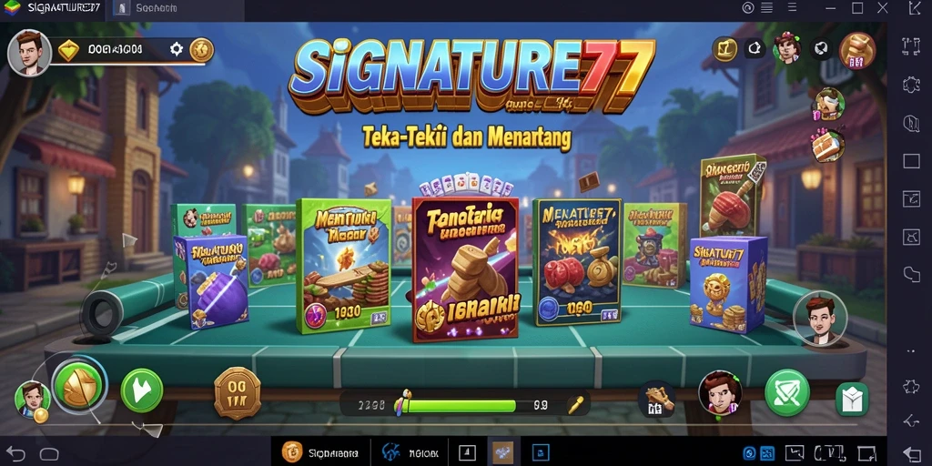 Tampilan gameplay SIGNATURE77 yang menantang dan menarik.