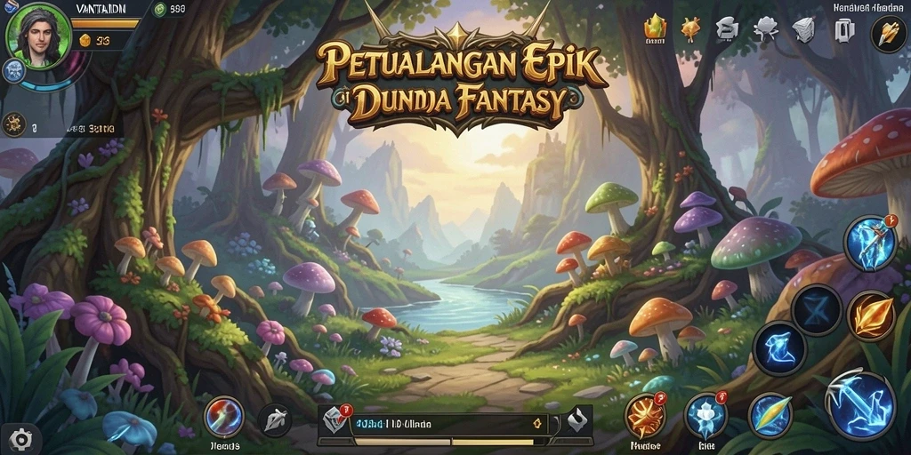 Menampilkan gameplay VANTAIDN yang mendebarkan dengan dunia petualangan.