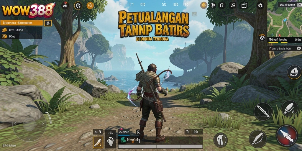 Tampilan gameplay WOW388 yang mendebarkan dalam dunia terbuka.